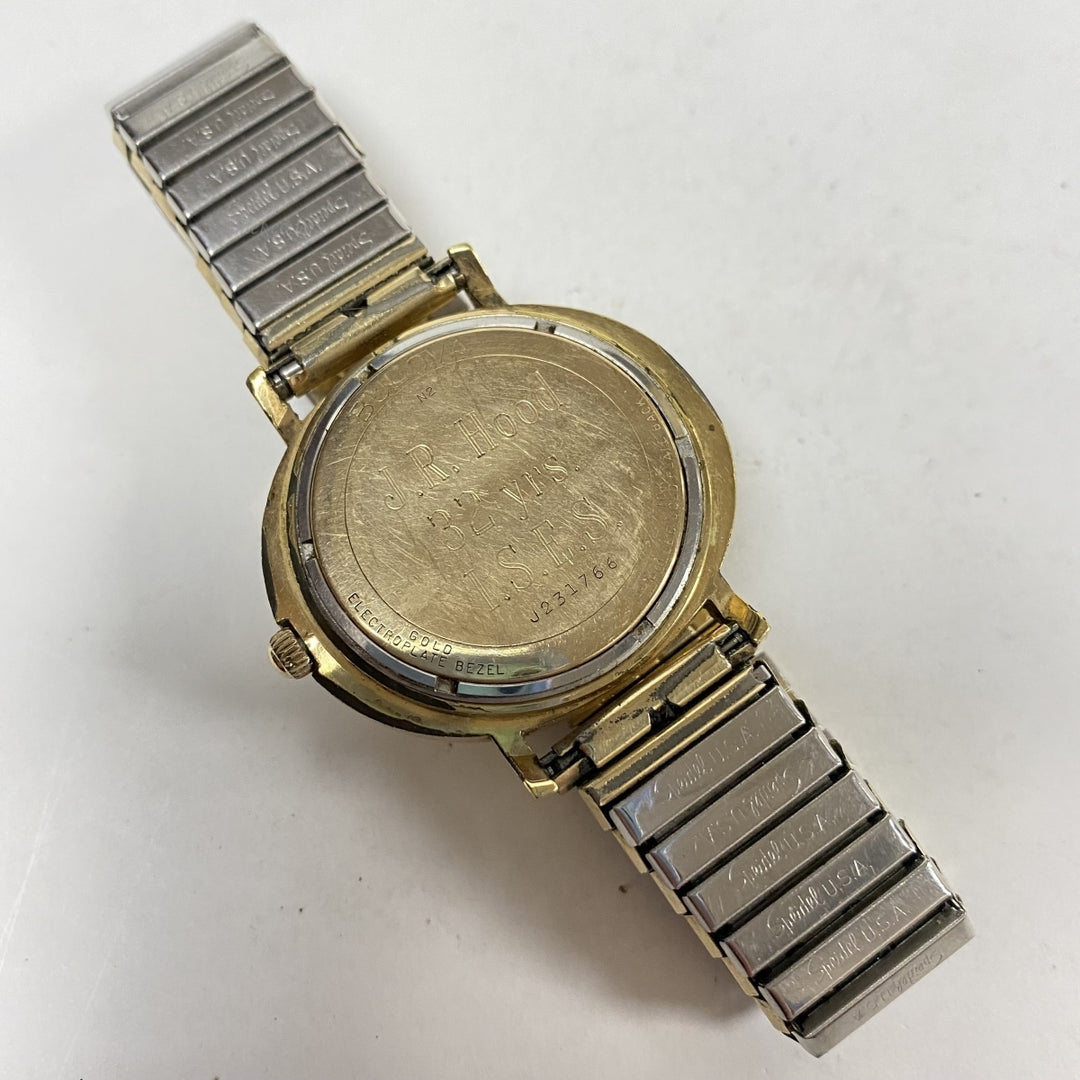 m040 Vintage Bulova 23 Automatic 10K RGP Back Electroplated Unisex Wrist Watch