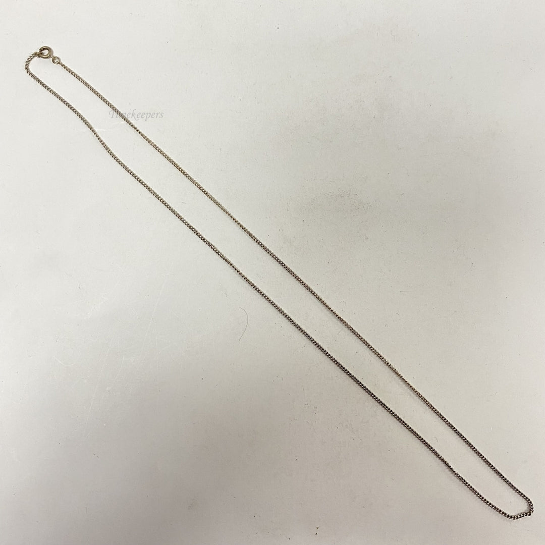 m047 Vintage Sterling Silver Chain Necklace 24" Unique Marcasite Pendant Charm