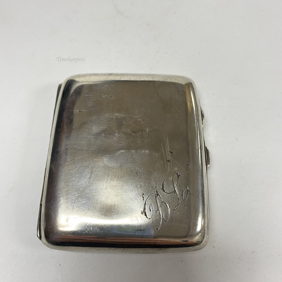 m102 Antique Silver Cigarette/Cigar Case Match Holder