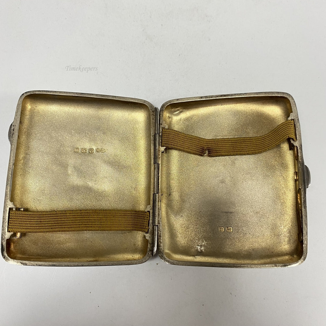 m102 Antique Silver Cigarette/Cigar Case Match Holder