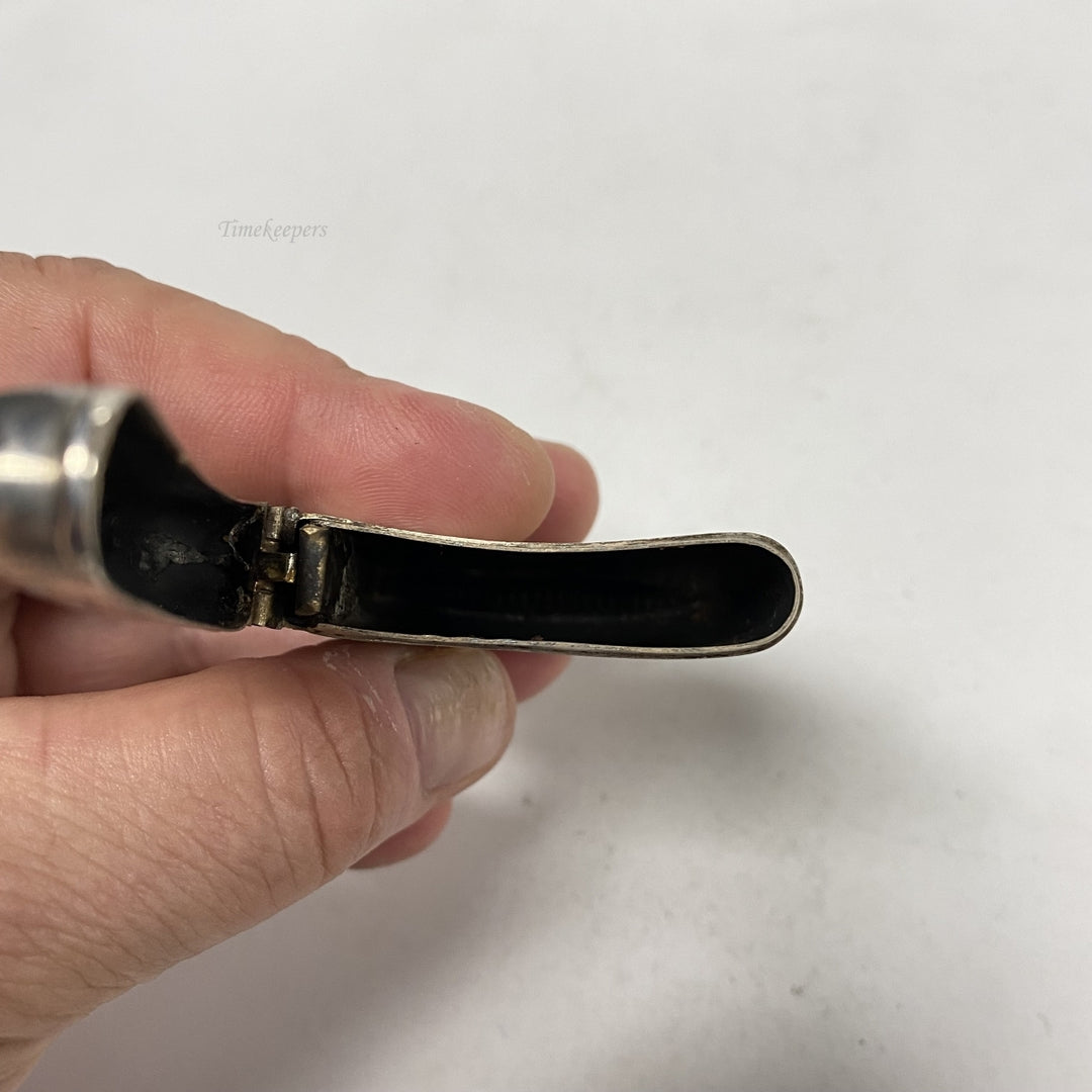 m103 Antique Sterling Silver Vesta Case Match Holder Pendant