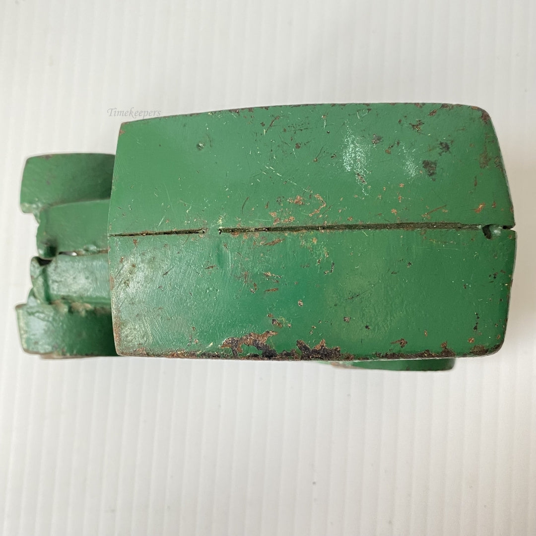 m105 Vintage Collectible Figurine Cast Iron Car Green Paint Rolling Wheels