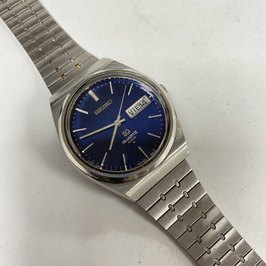 m189 Vintage Seiko Quartz 4004 Unisex Wrist Watch Stainless Steel Japan Movement