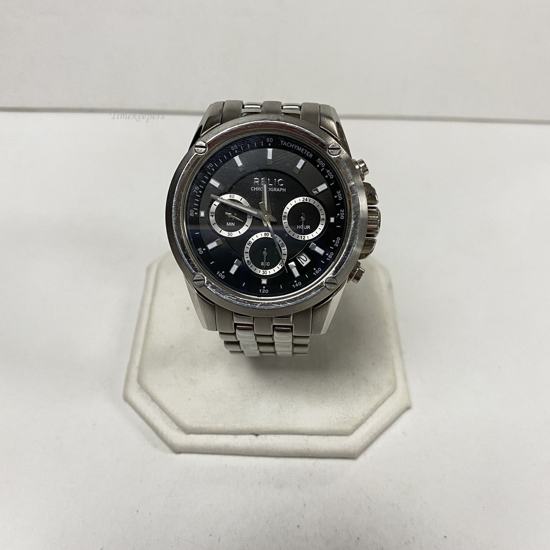 m190 Relic Chronograph Unisex Wrist Watch All Stainless Steel Japan Movement