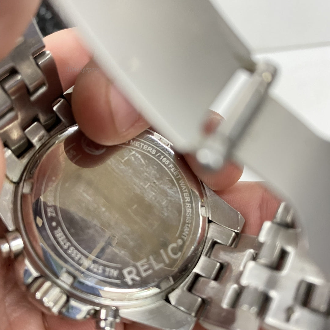 m190 Relic Chronograph Unisex Wrist Watch All Stainless Steel Japan Movement