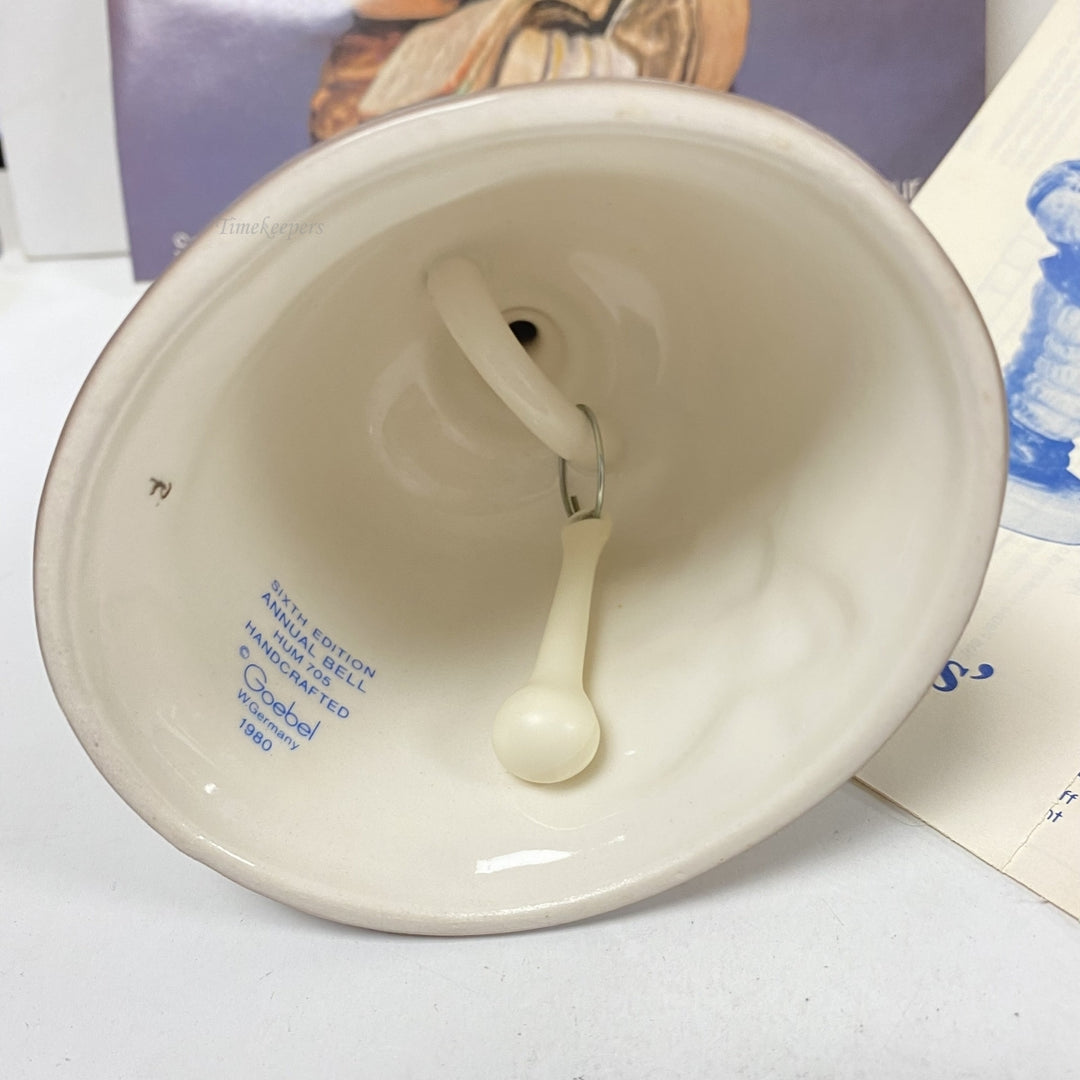 m202 Vintage Hummel Goebel Sixth Edition Ceramic Annual Bell 1983 West Germany