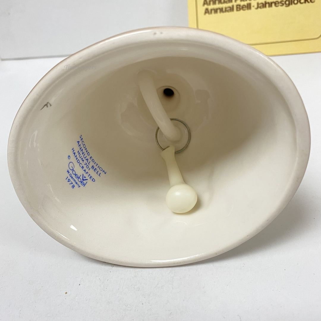 m205 Vintage Hummel Goebel Second Edition Ceramic Annual Bell 1979 West Germany