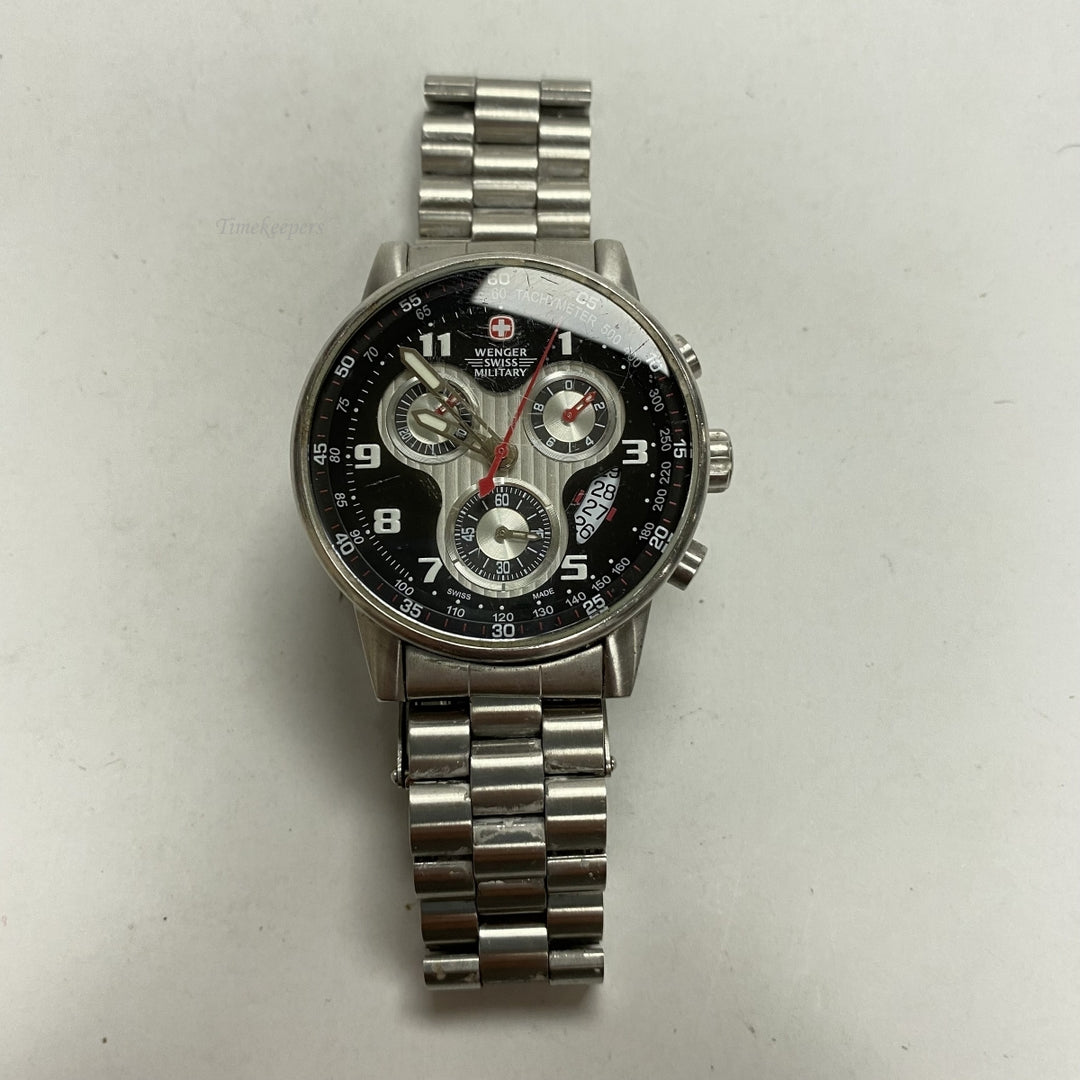 m212 Wenger Swiss Military Tachymeter Stainless Steel Unisex Men's Wrist Watch