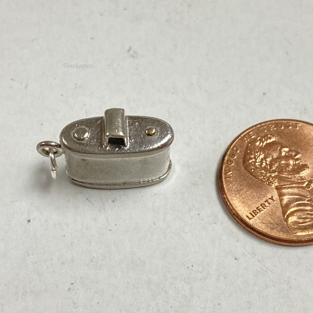 m250 Vintage Sterling Silver Photo Camera Charm Pendant