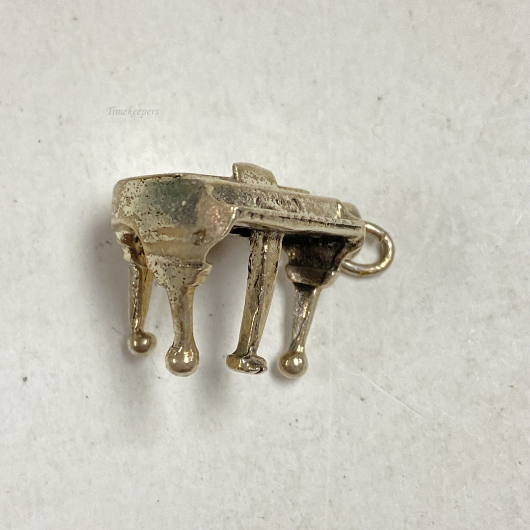 m293 Vintage Sterling Silver Mini Forte Piano Charm Pendant