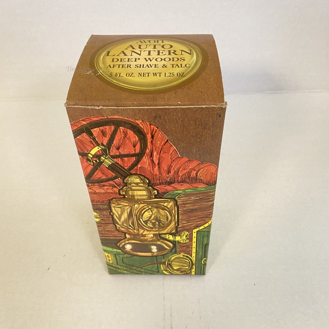 m322 Vintage Avon for Men Auto Lantern Deep Woods After Shave & Talc Collectible
