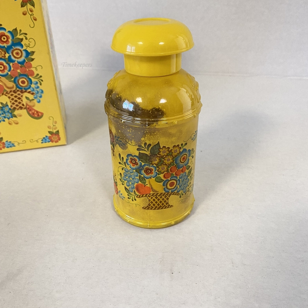 m325 Vintage Avon Collectible Creamery Decanter Field Flowers Hand Body Cream
