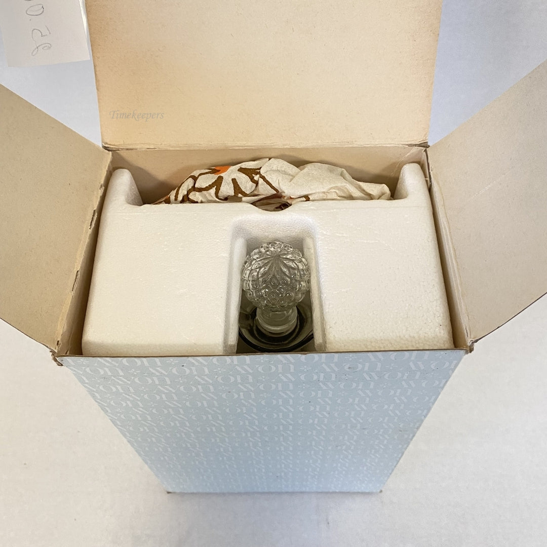 m329 Vintage Avon Collectible Gruet Cologne Set Imperial Garden Empty Crystal Bottle Plate