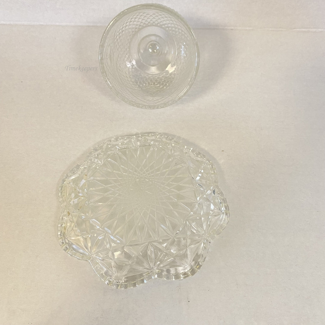 m330 Vintage Avon Collectible Dome Crystal Butter Dish Gift Idea