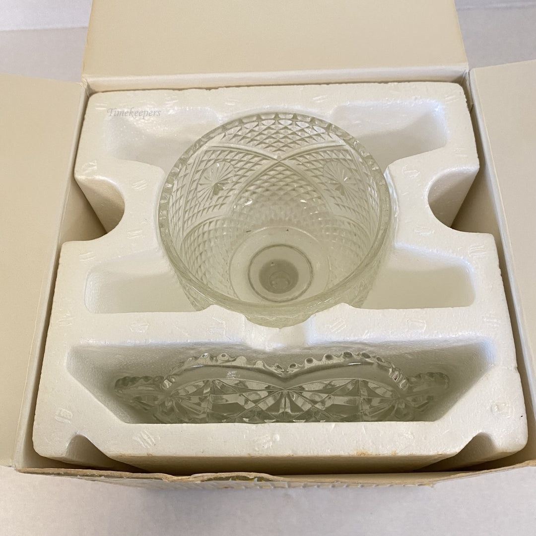 m330 Vintage Avon Collectible Dome Crystal Butter Dish Gift Idea