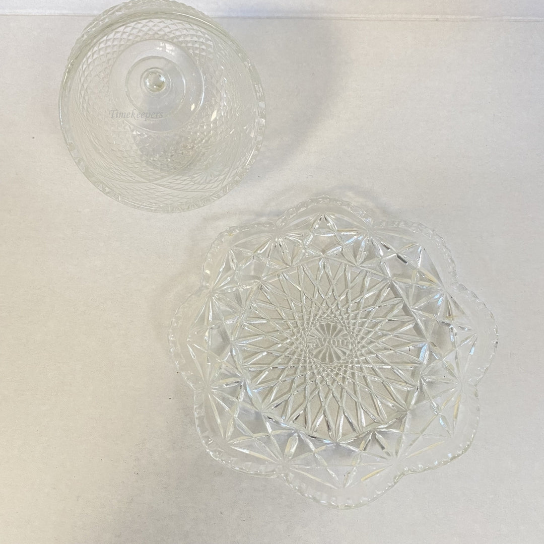 m330 Vintage Avon Collectible Dome Crystal Butter Dish Gift Idea