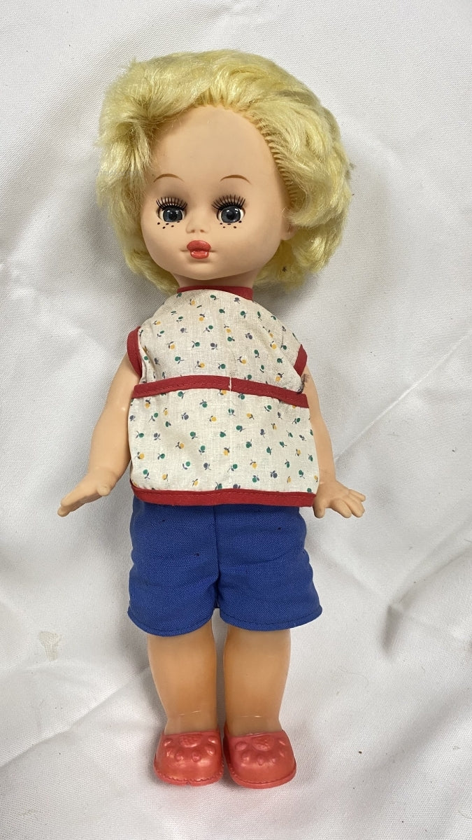 m416 Vintage Soviet USSR Toy Russian Doll Hard Plastic Motion Body Eyes 1970's