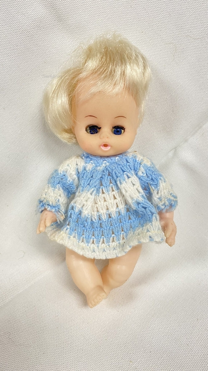 m419 Vintage Soviet USSR Baby Doll Hard Plastic Motion Body Parts Eyes 1970's