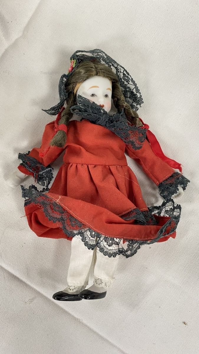 m421 Vintage Antique Collectible Ceramic Doll Motion Body Parts