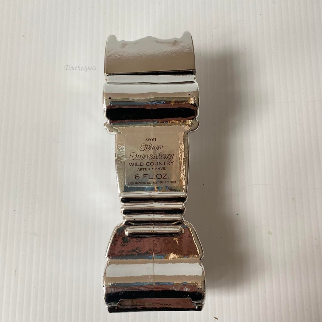 m441 Vintage Avon Men Silver Duesenberg Wild After Shave 6 fl.oz Car Bottle