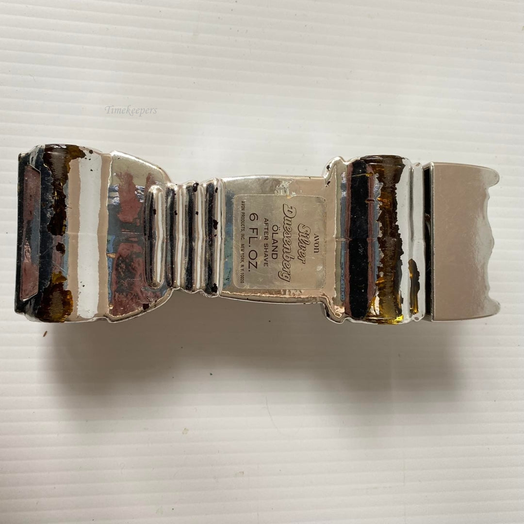 m442 Vintage Avon Men Silver Duesenberg Wild After Shave 6 fl.oz Car Bottle