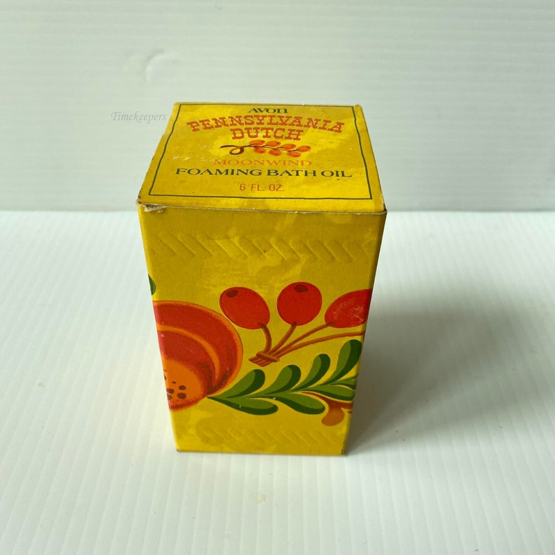 m443 Vintage Avon Pennsylvania Dutch Moonwind Foaming Bath Oil 6 fl oz Bottle