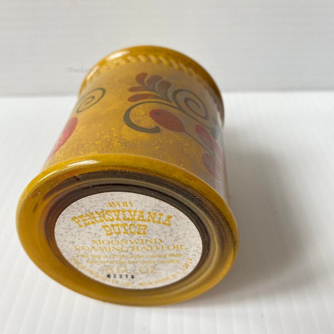 m443 Vintage Avon Pennsylvania Dutch Moonwind Foaming Bath Oil 6 fl oz Bottle