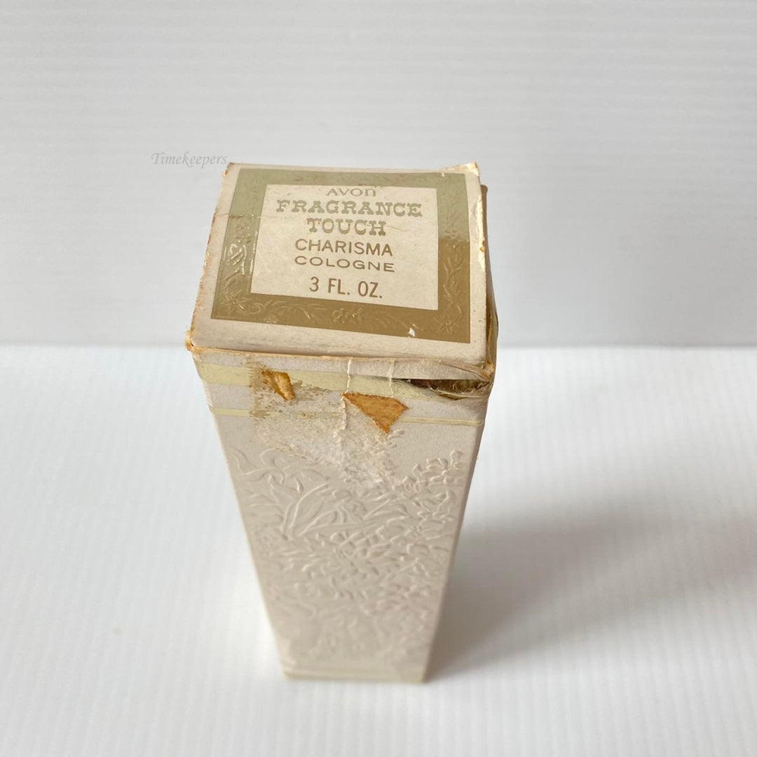 m453 Vintage Avon Fragrance Touch Harisma 3 fl oz Cologne Hand Empty Bottle