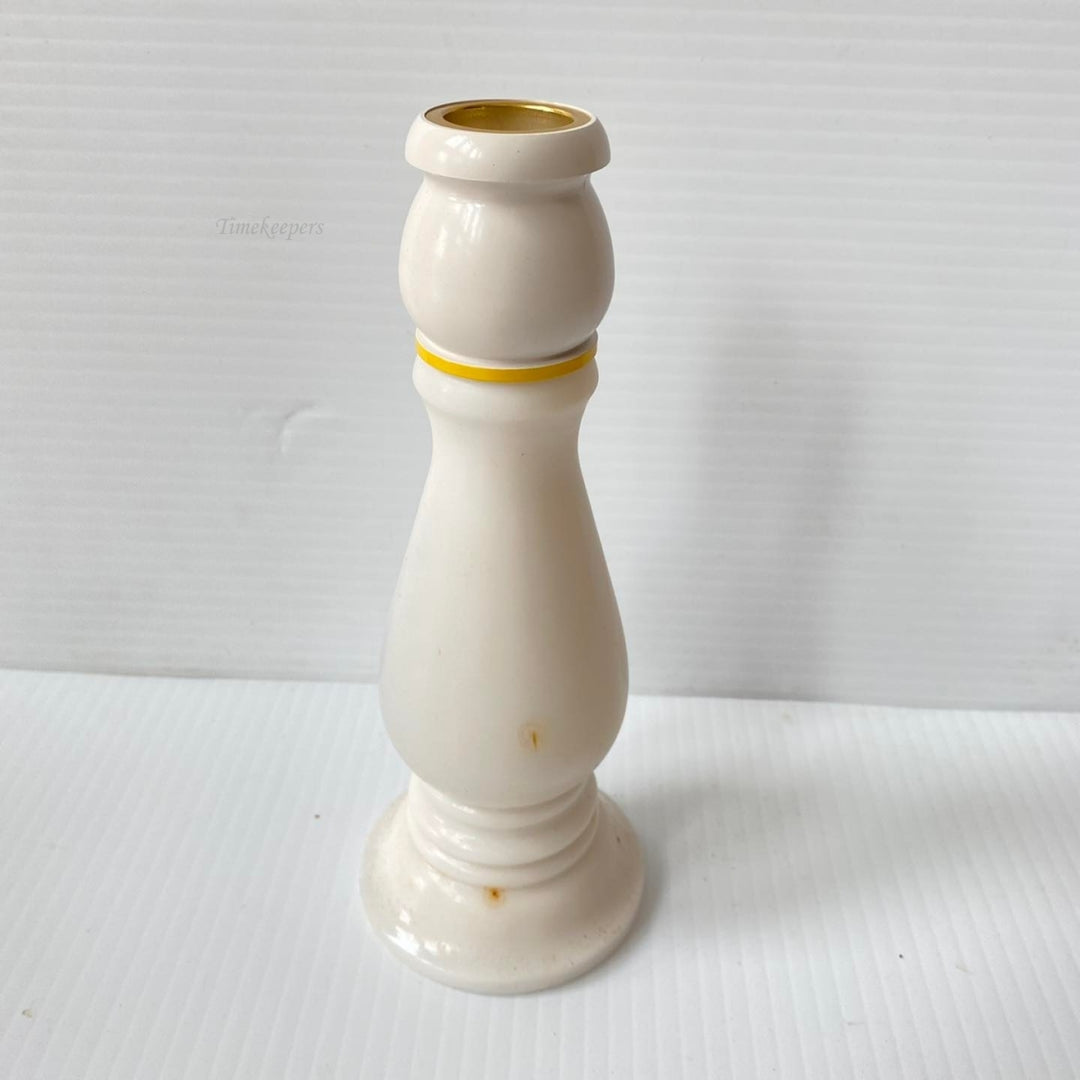 m455 Vintage Avon Buttercup Candlestick Moonwind Cologne 6 fl oz White Bottle