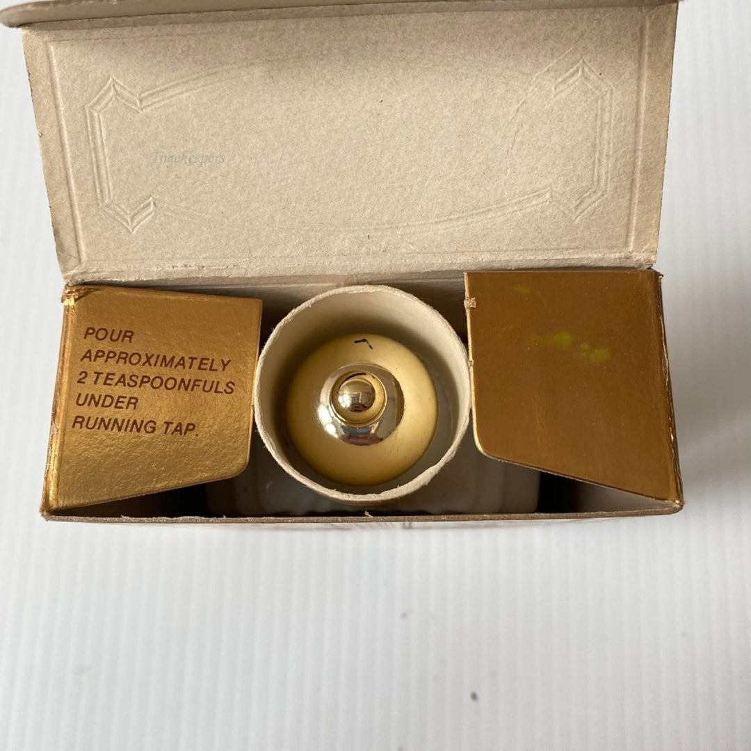 m495 Vintage Avon Collectible Leisure Hours Brocade Foaming Bath Oil 5 fl.oz