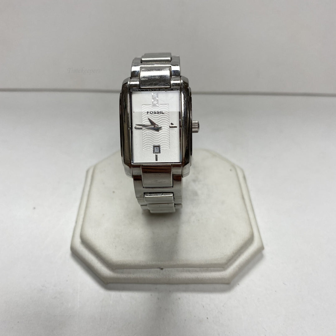 m520  Fossil Silver Tone All Stainless Steel 5ATM Water resistant Wrist Watch