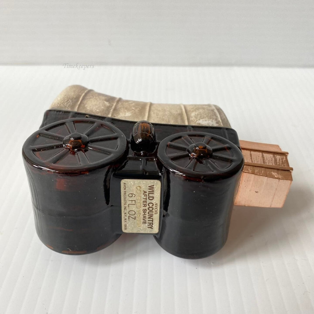 m526 Vintage Avon Covered Vagon Wild Country After Shave Collectible Bottle 6 OZ