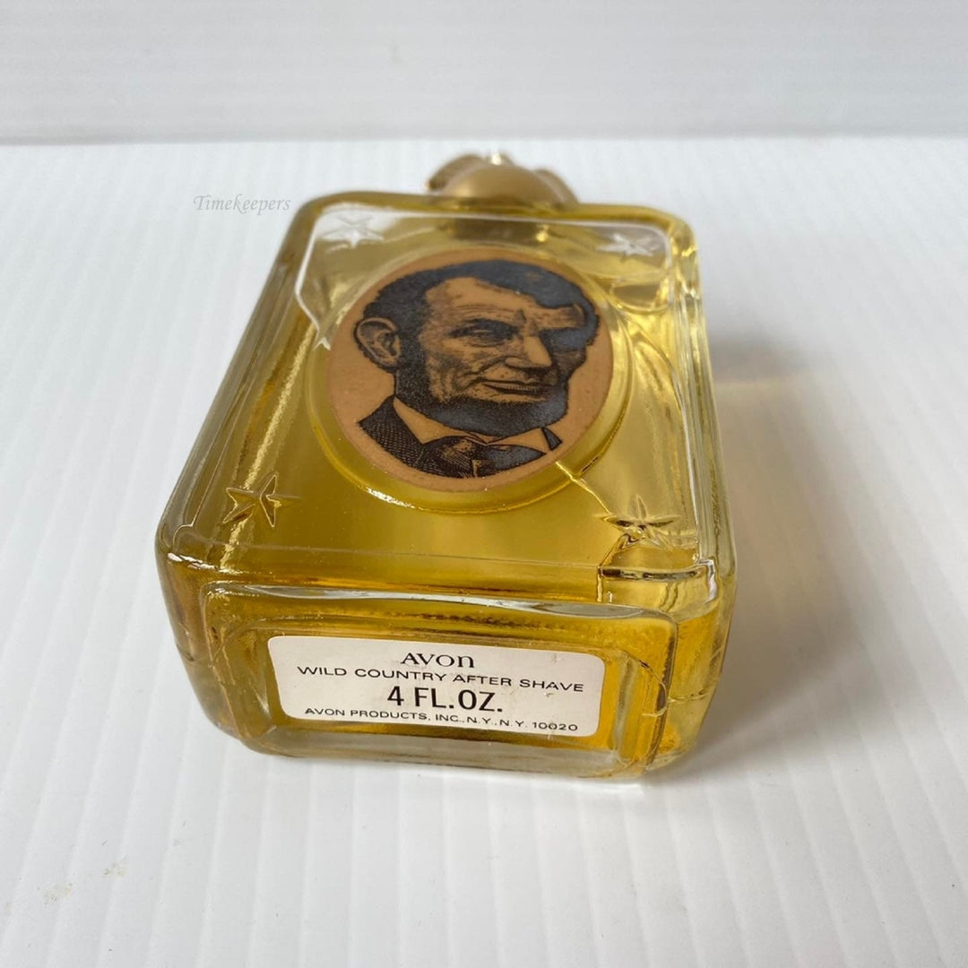 m529 Vintage Avon for Men Presidential Decanters Lincoln After Shave Bottle 4 OZ
