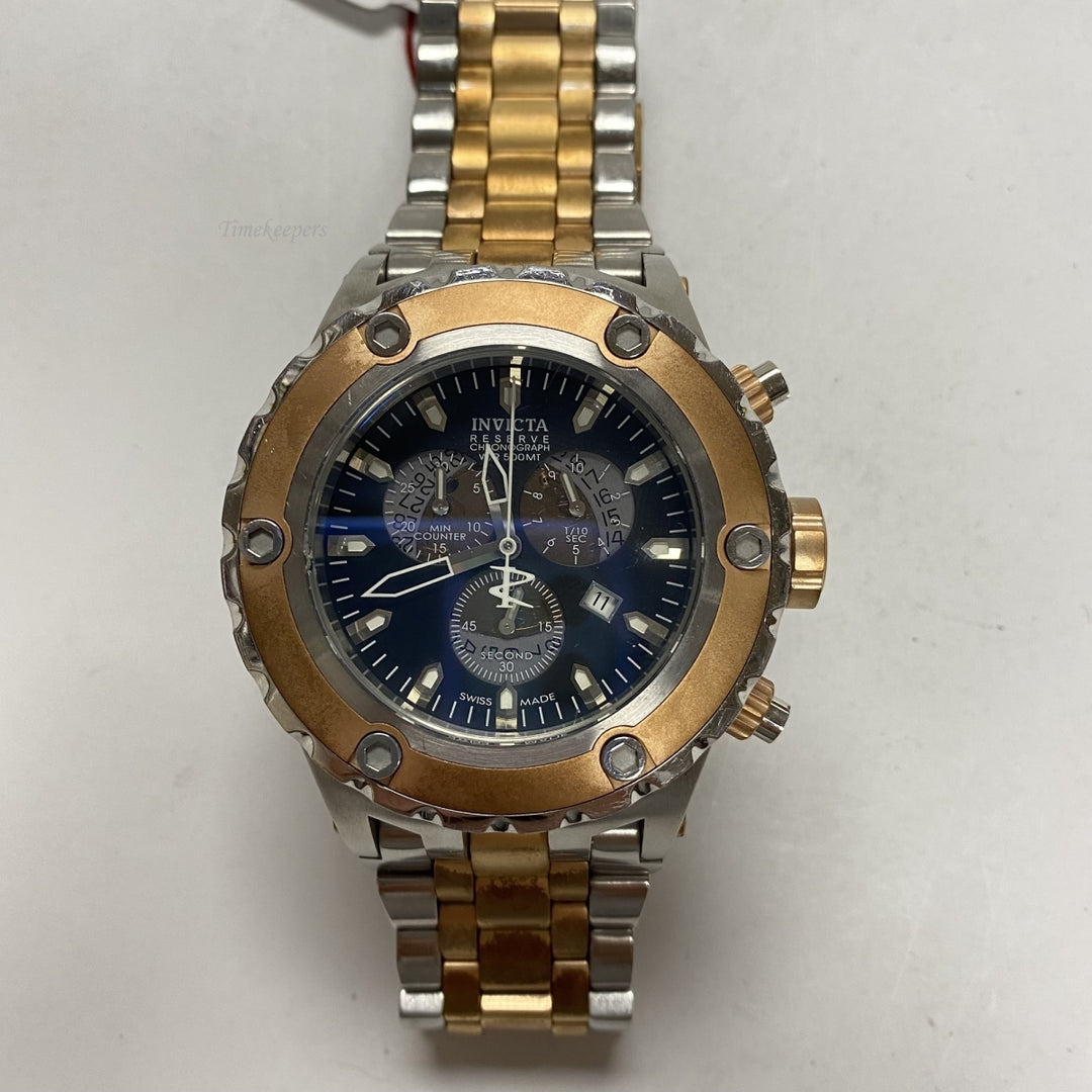 m532 Invicta Reserve Subaqua Swiss Made Chronograph Men's Wrist Watch Stainless
