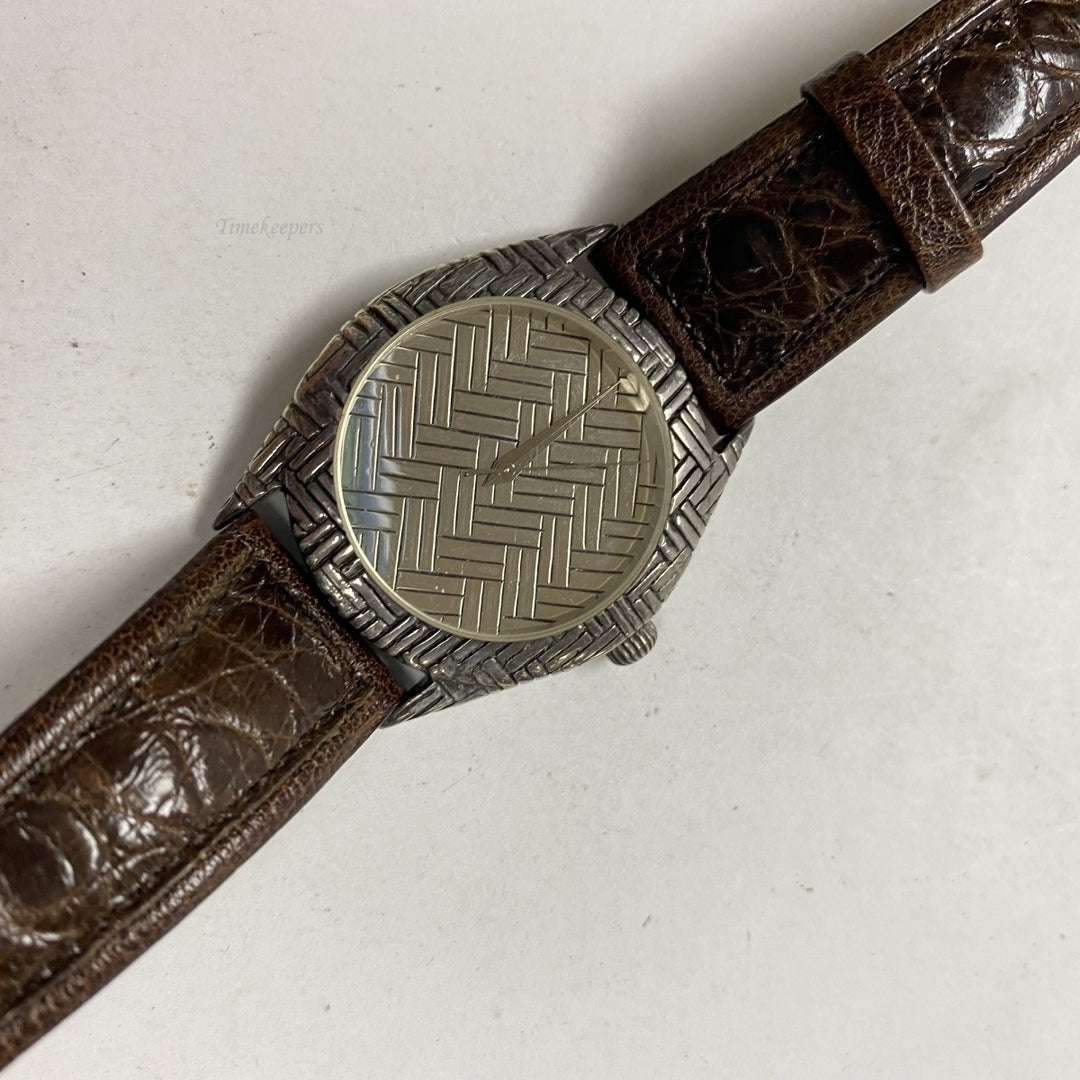 m539 Vintage The John Hardy Collection Swiss Sterling Silver Men's Wrist Watch