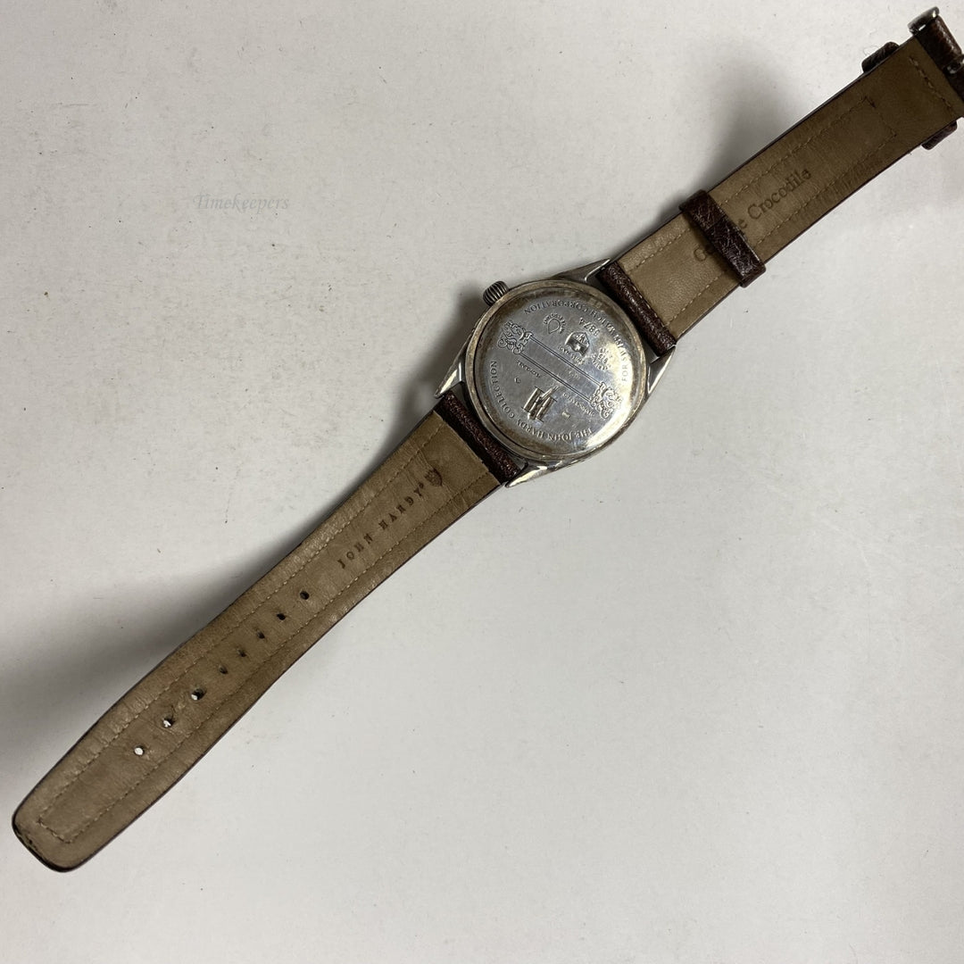 m539 Vintage The John Hardy Collection Swiss Sterling Silver Men's Wrist Watch