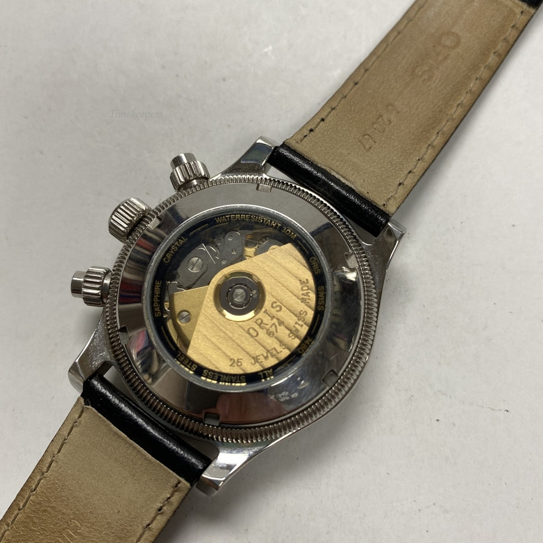 m570 Oris Chronograph Automatic-Winding Water Resistant Swiss Made Wrist Watch