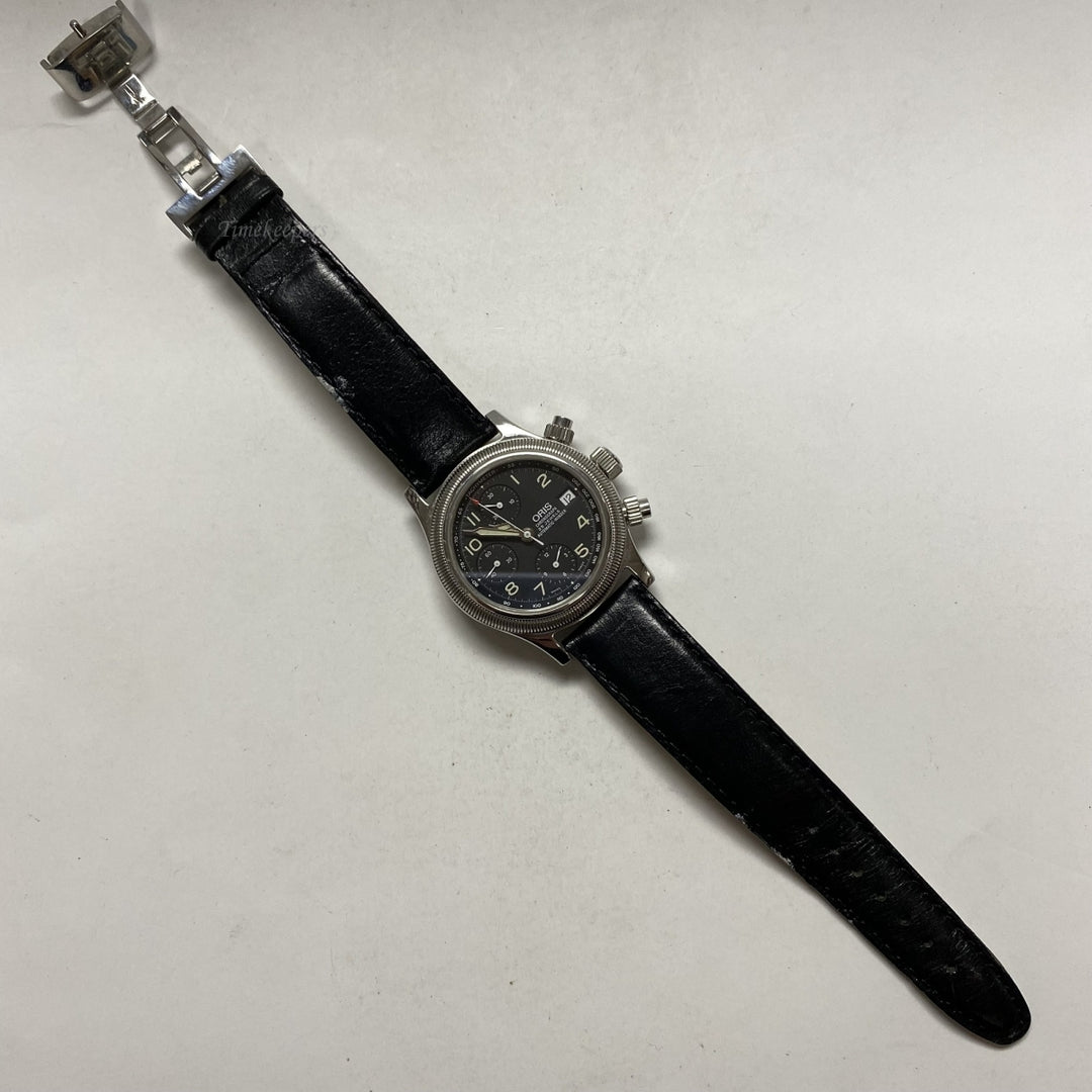 m570 Oris Chronograph Automatic-Winding Water Resistant Swiss Made Wrist Watch