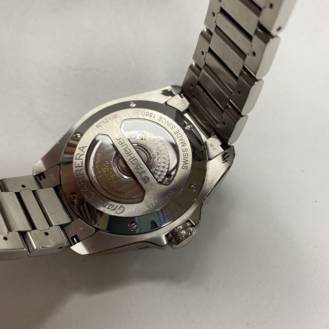 m583 Tag Heuer Grand Carrera Calibre 8 Automatic Stainless Steel Wrist Watch