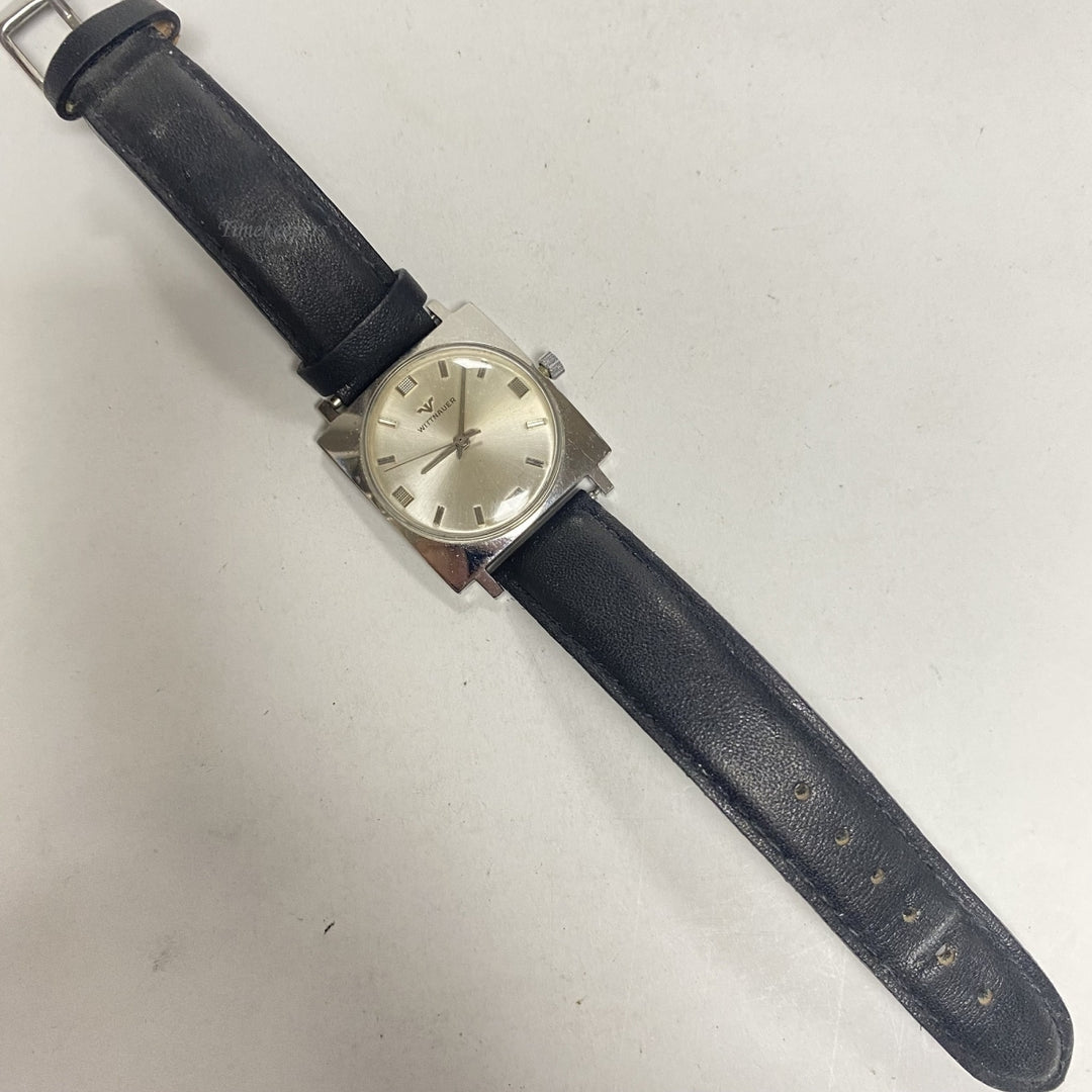 m660 Vintage Wittnauer Swiss Silver Tone Mechanical Men's Wrist Watch