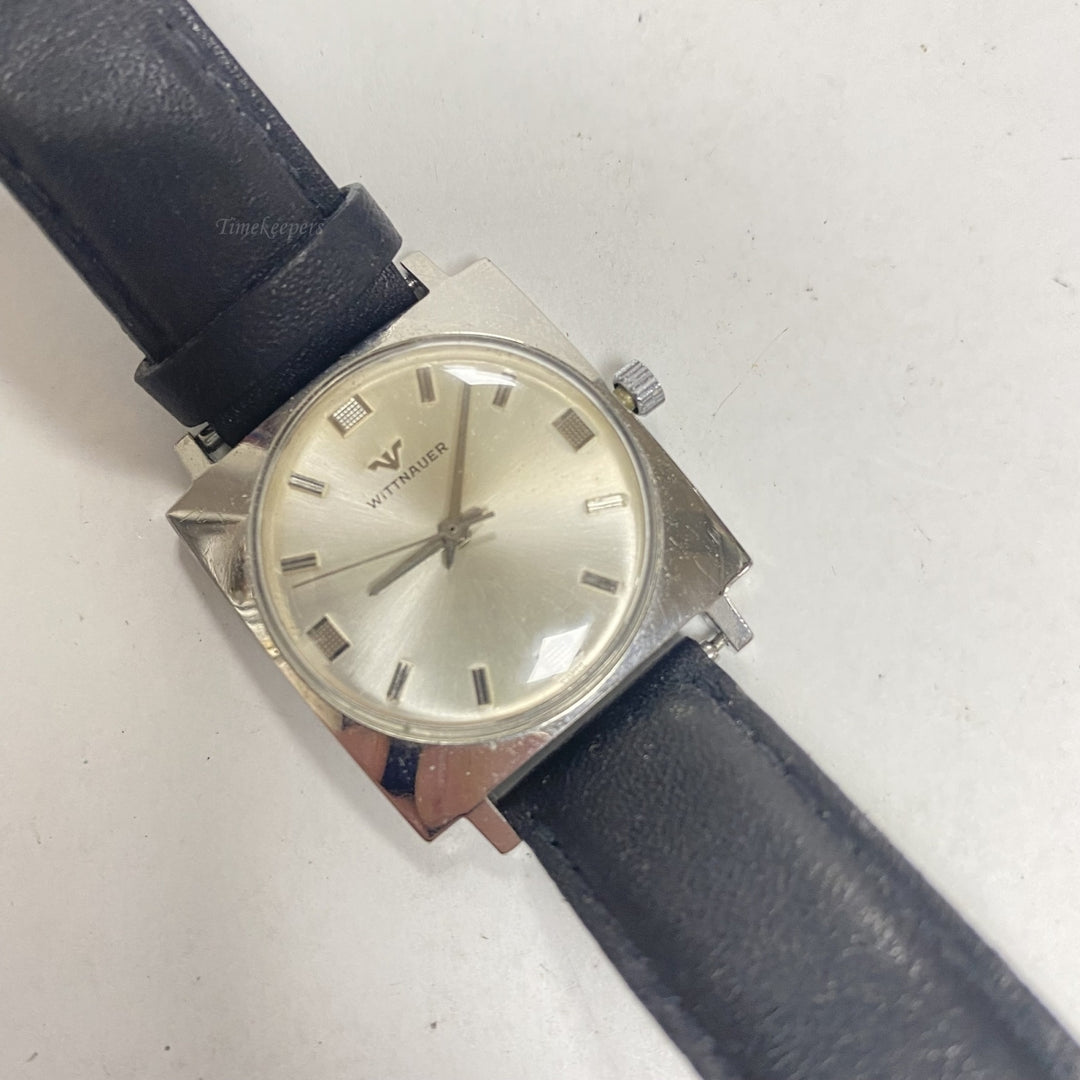 m660 Vintage Wittnauer Swiss Silver Tone Mechanical Men's Wrist Watch