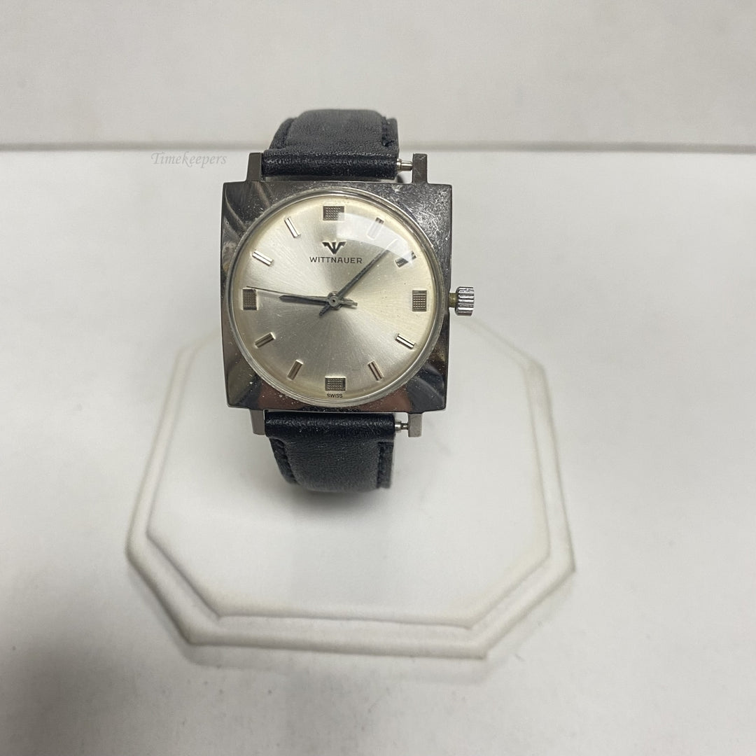 m660 Vintage Wittnauer Swiss Silver Tone Mechanical Men's Wrist Watch