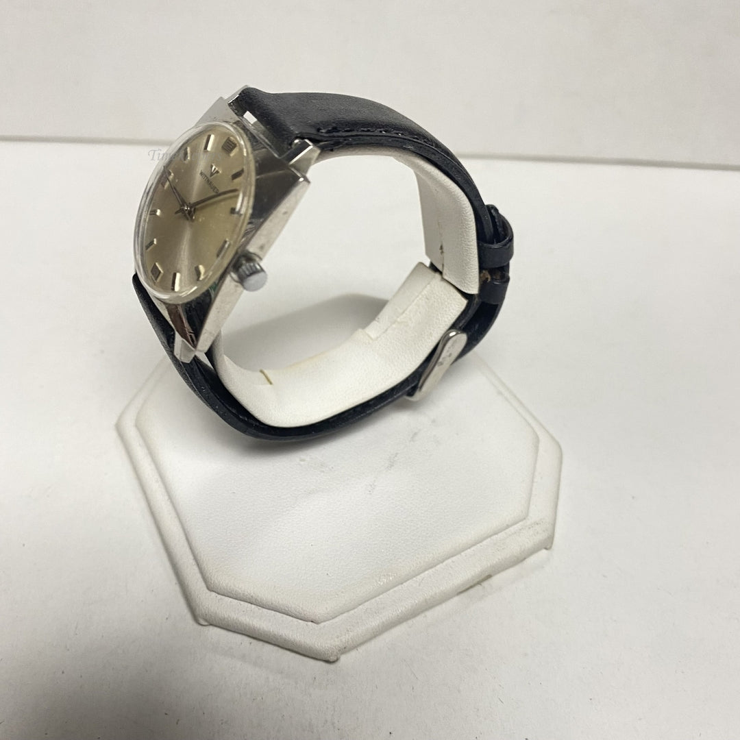 m660 Vintage Wittnauer Swiss Silver Tone Mechanical Men's Wrist Watch