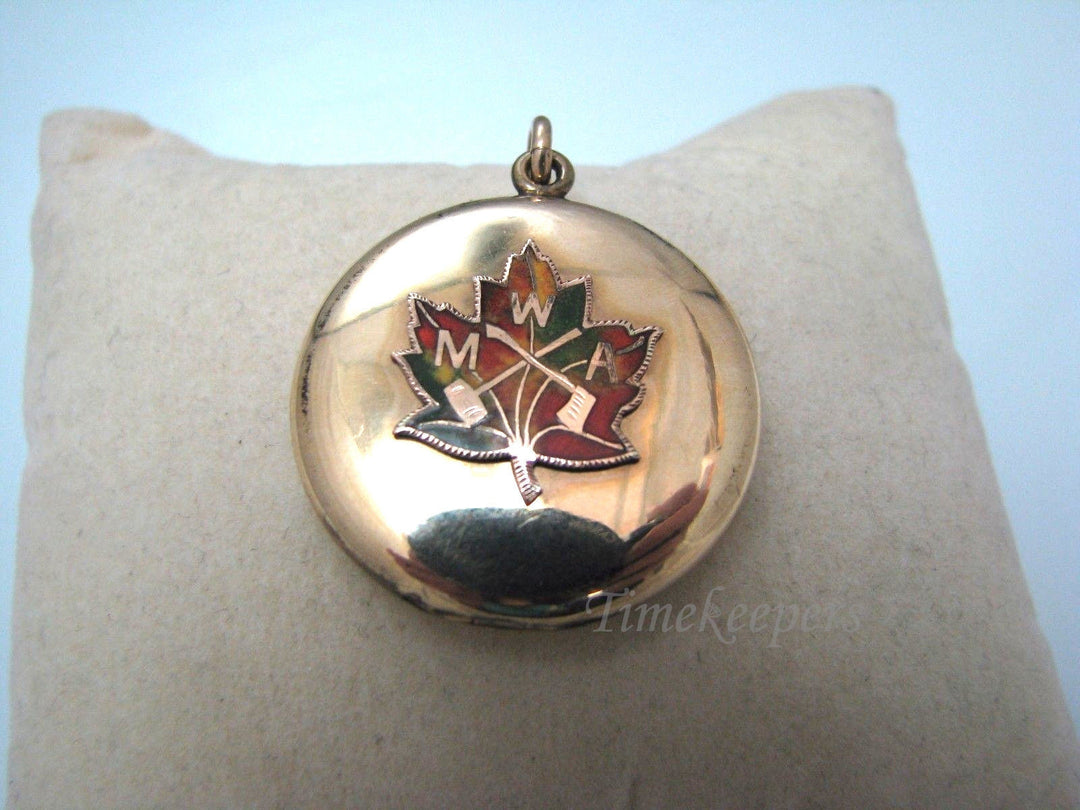 a675 Modern Woodsmen of America Gold Filled Locket