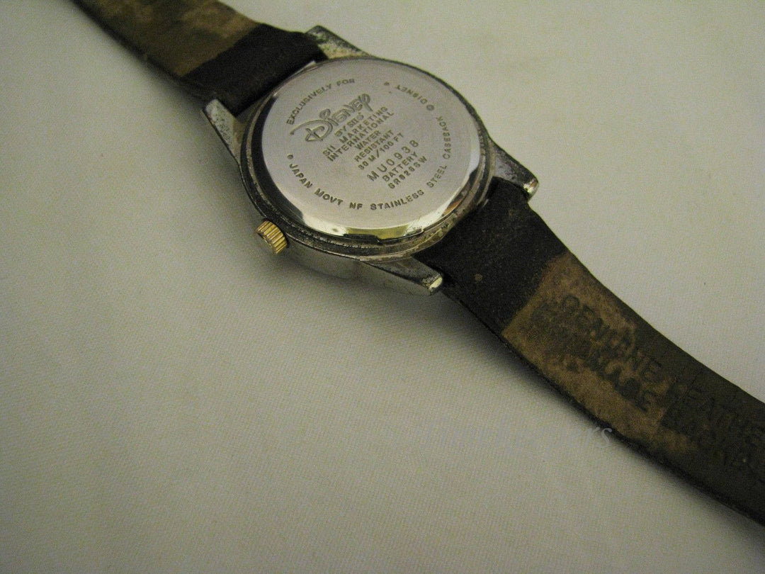 c049 Fun Mickey Mouse Watch in Two Tone with Goofy, Mickey &amp; Donald