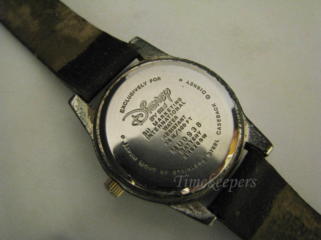 c049 Fun Mickey Mouse Watch in Two Tone with Goofy, Mickey &amp; Donald