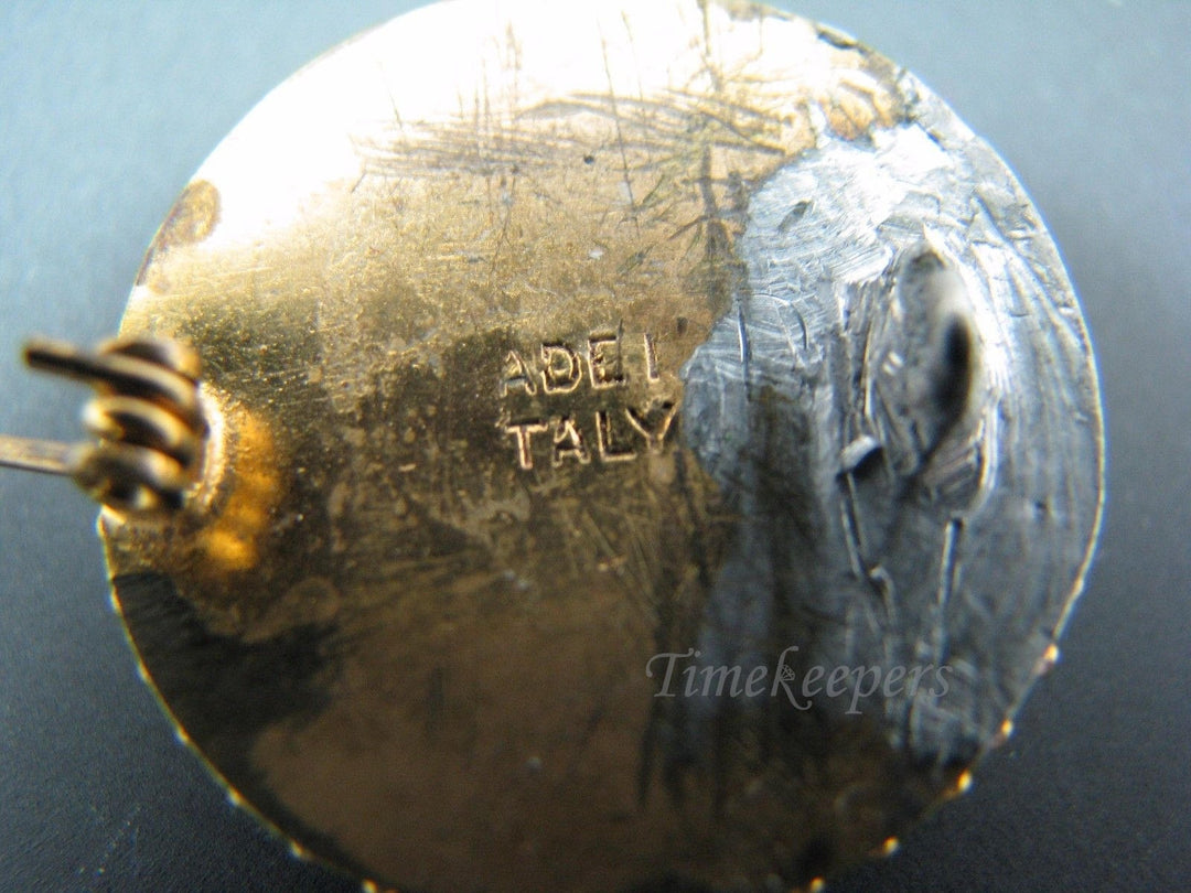 c229 Vintage Italian Micro Mosaic Brooch