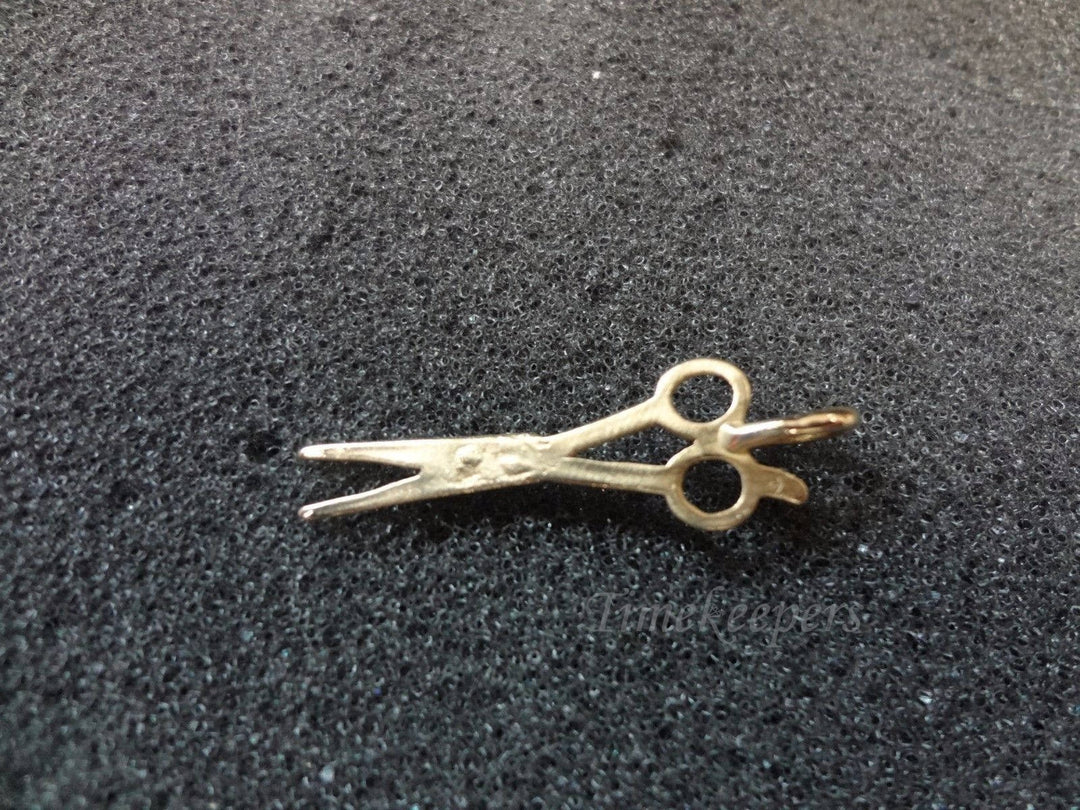 c256 14k Yellow Gold Hair Dresser Scissors Charm or Pendant