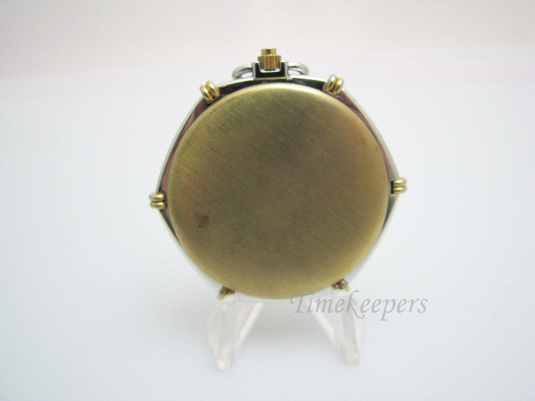 c335 Simple Handsome Hunter Style Case, Arnex Quartz Pocket Watch in Two Tone