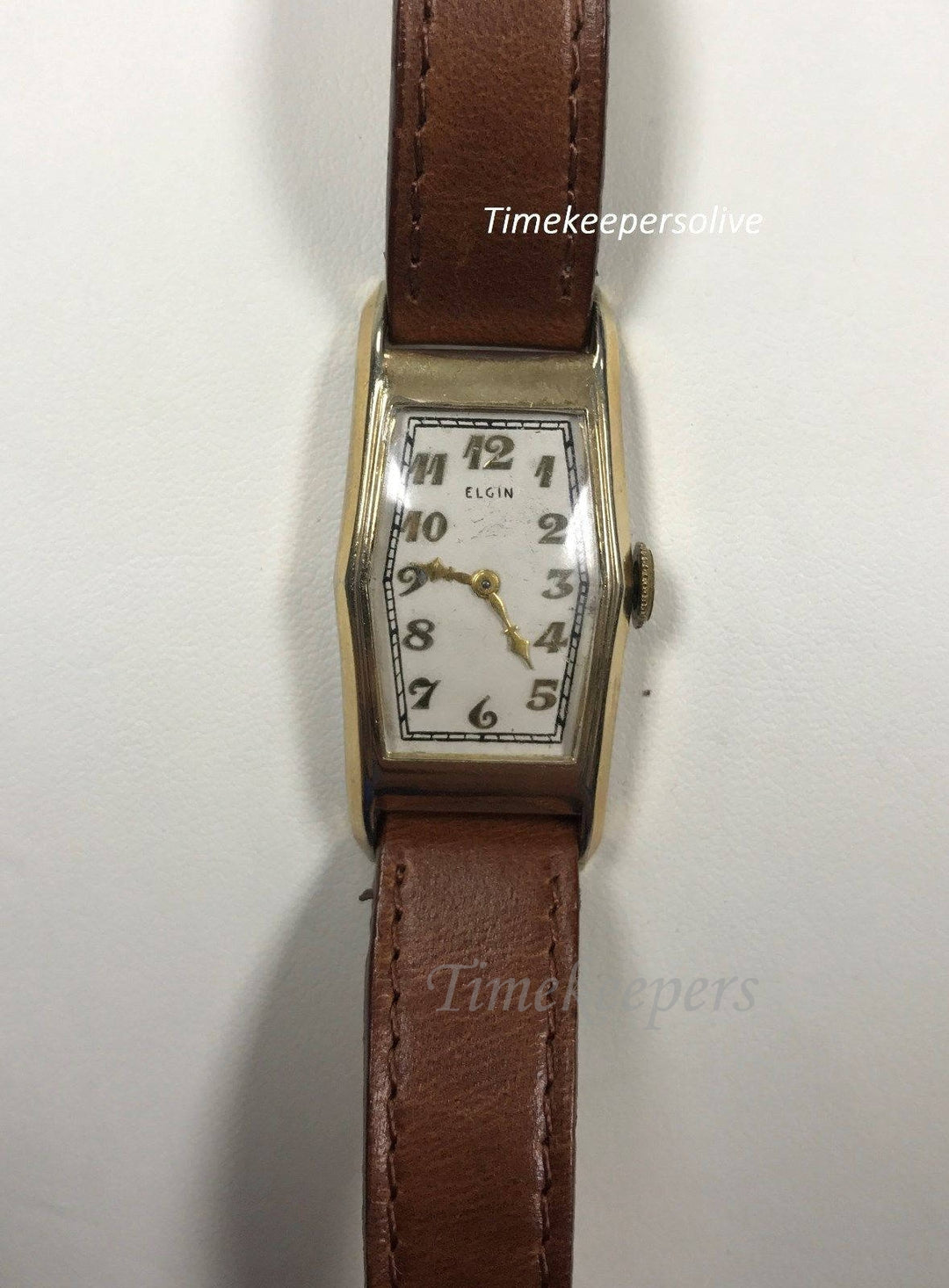 a251 Vintage Original Elgin USA Base Metal Hand-Winding Wrist Watch